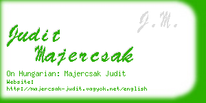 judit majercsak business card